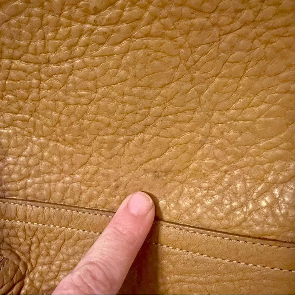 Coach 2006 Legacy Tan Thick Pebble Grain Leather Shoulder Hobo Bag Purse - Picture 14 of 17